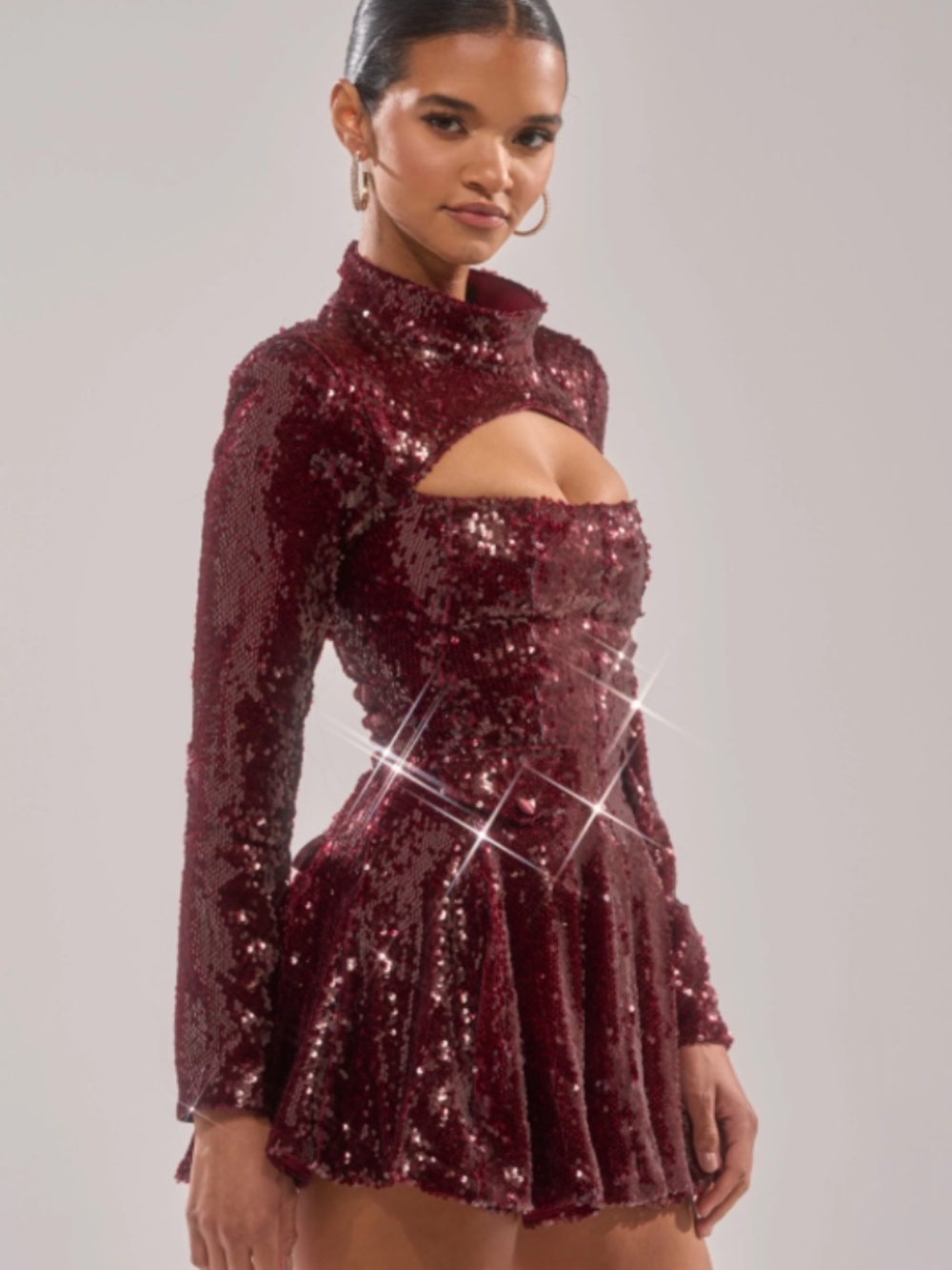 AKIRA IM YOUR FAVORITE SEQUIN MINI DRESS